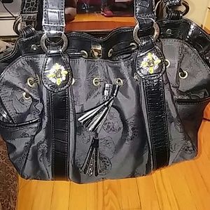 Liz Clairborne inspired Jeweled croc handle purse